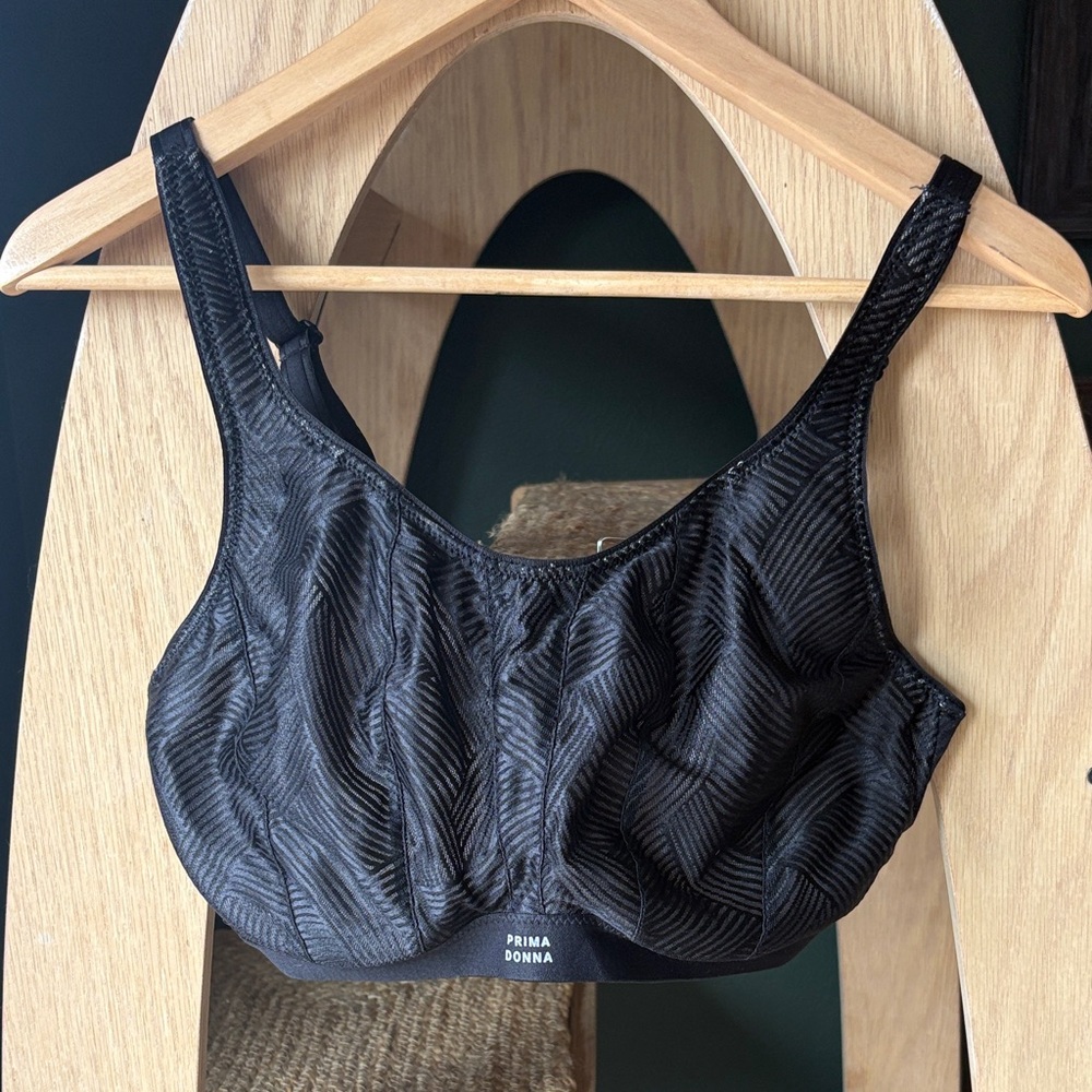 Prima Donna Black Women’s The Game Underwire Sports Bra 32G